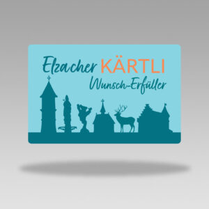 Elzacher Kärtli Gutscheinkarte (Blau)