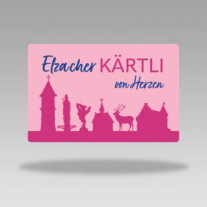 Elzacher Kärtli Gutscheinkarte (Pink)